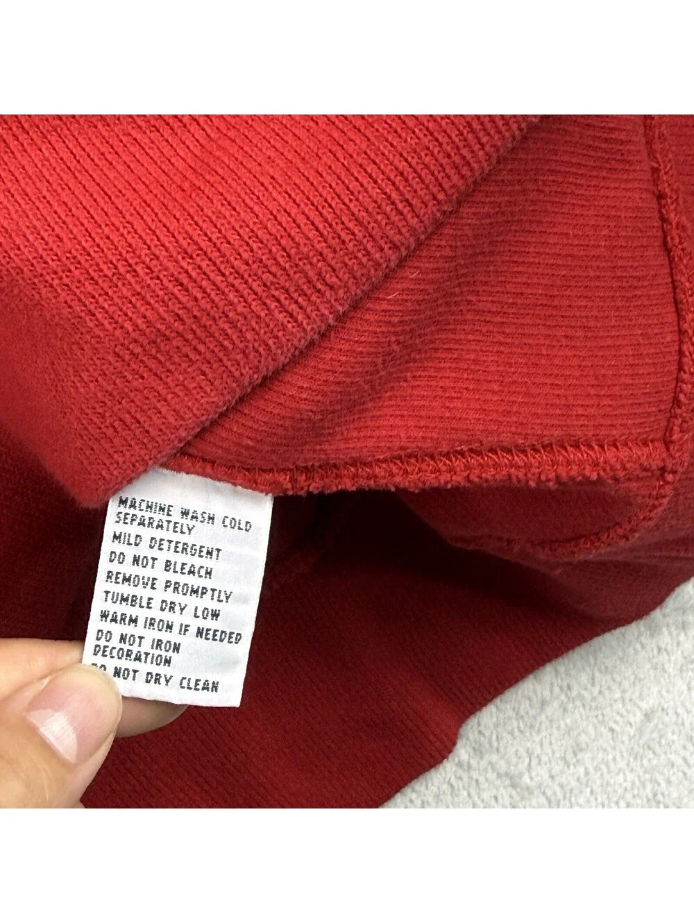 Polo Ralph Lauren Red Shawl Collar Pullover Sweatshirt Cotton Pony Logo Men XXL